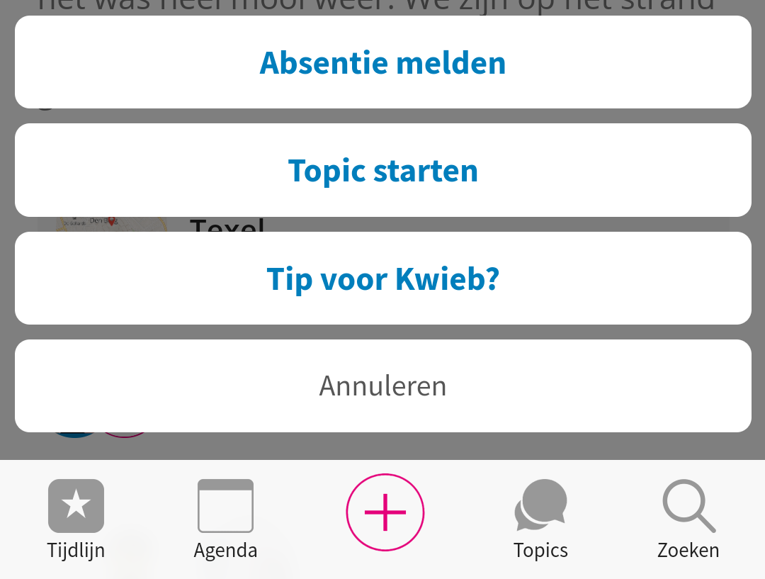 Abwesenheit melden